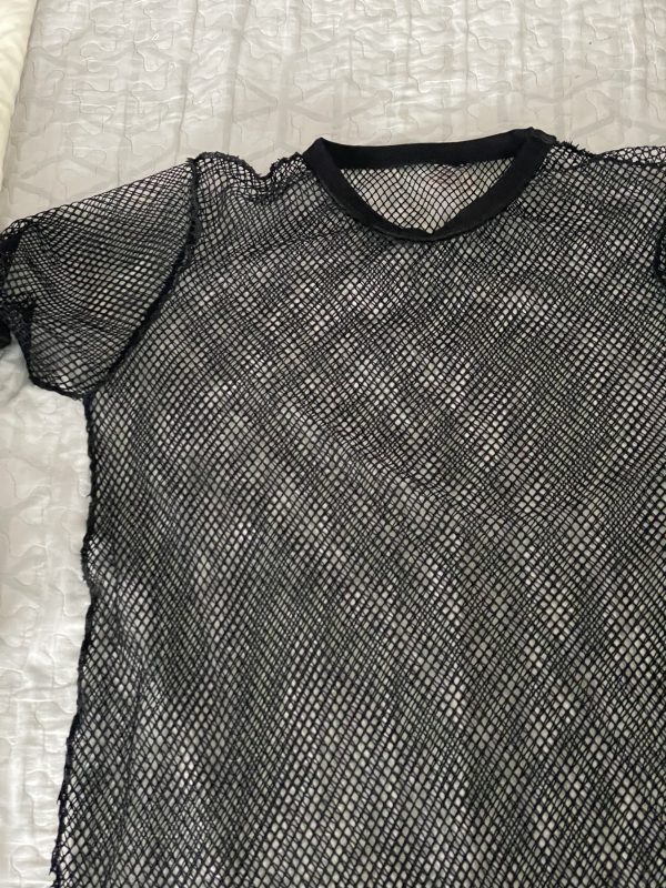 Vestido negro transparente