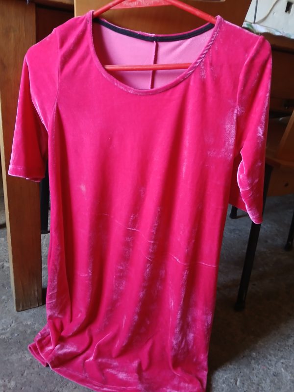 Vestido de seda color rosa - Image 5