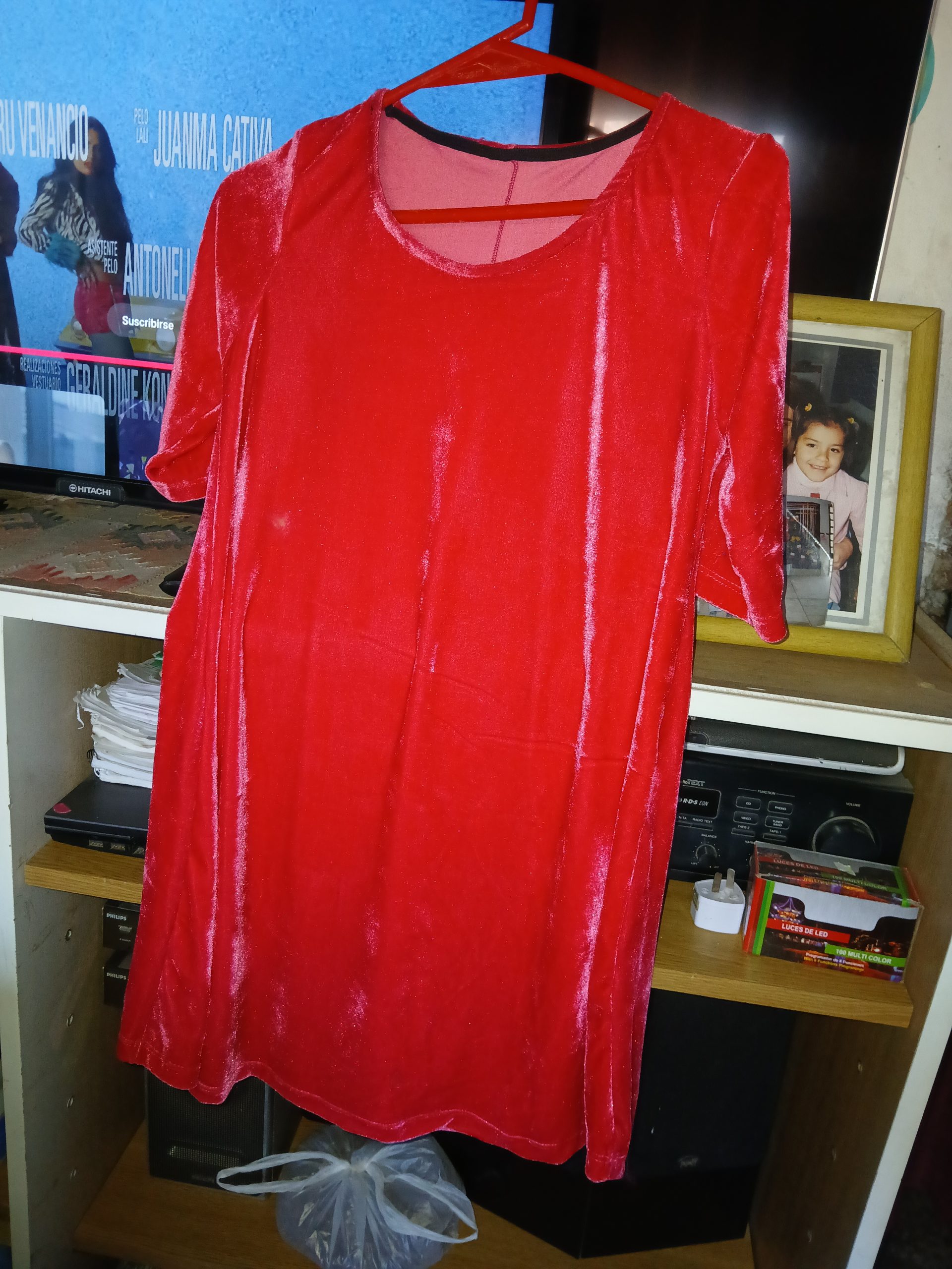 Vestido de seda color rosa - Image 3