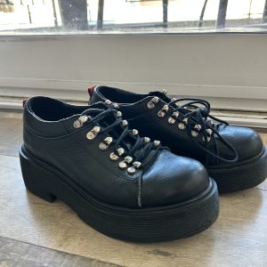Zapatos acordonados cuero vacuno