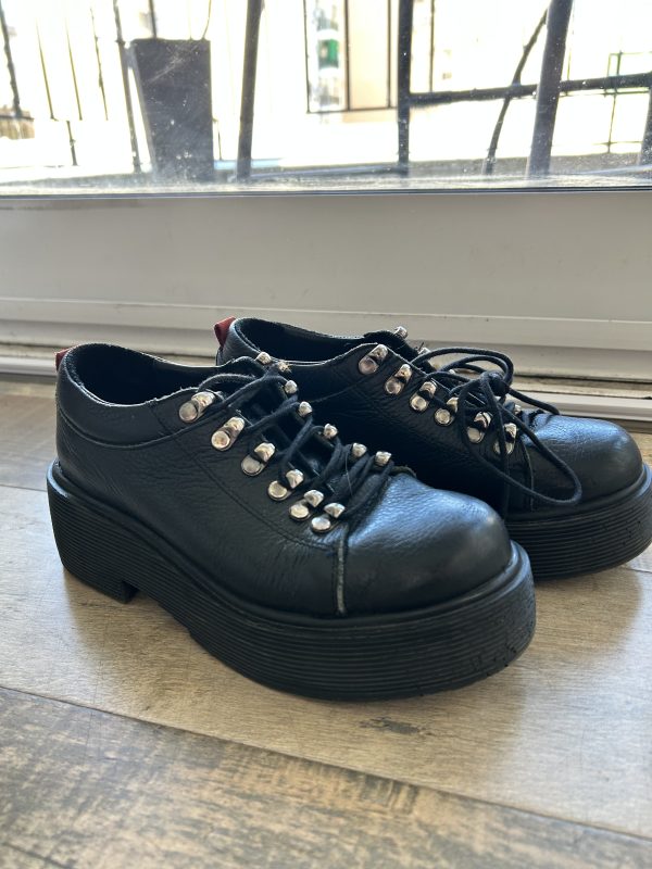 Zapatos acordonados cuero vacuno